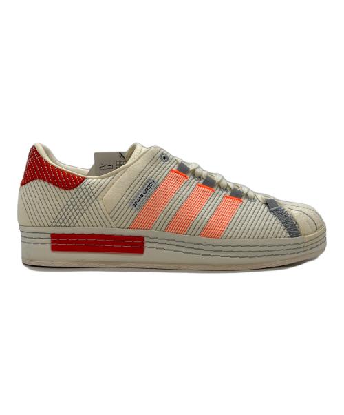 adidas（アディダス）adidas (アディダス) ローカットスニーカー ホワイト×レッド サイズ:29.0の古着・服飾アイテム