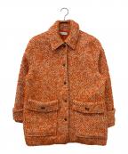 MAISON SPECIALメゾンスペシャル）の古着「ループツイードブルゾン」｜オレンジ