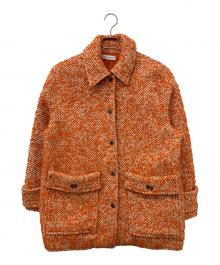 MAISON SPECIAL（メゾンスペシャル）の古着「ループツイードブルゾン」｜オレンジ