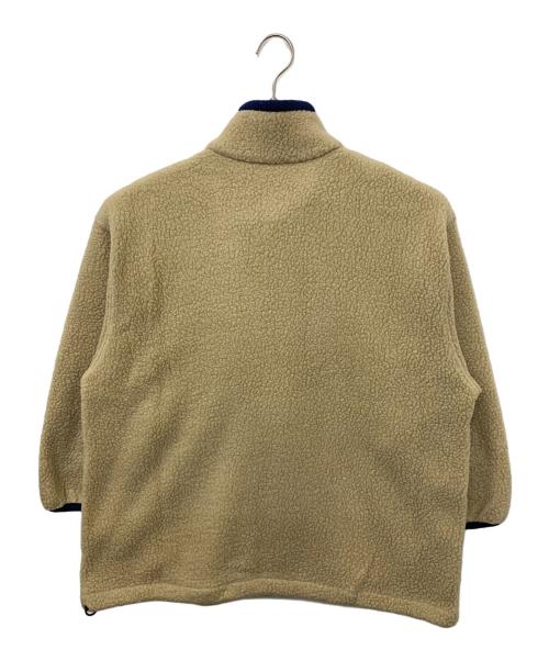 L.L.Bean（エルエルビーン）L.L.Bean (エルエルビーン) ハーフジップボアスウェット ベージュ×ブルー サイズ:表記なし(実寸の確認をお願いします)の古着・服飾アイテム