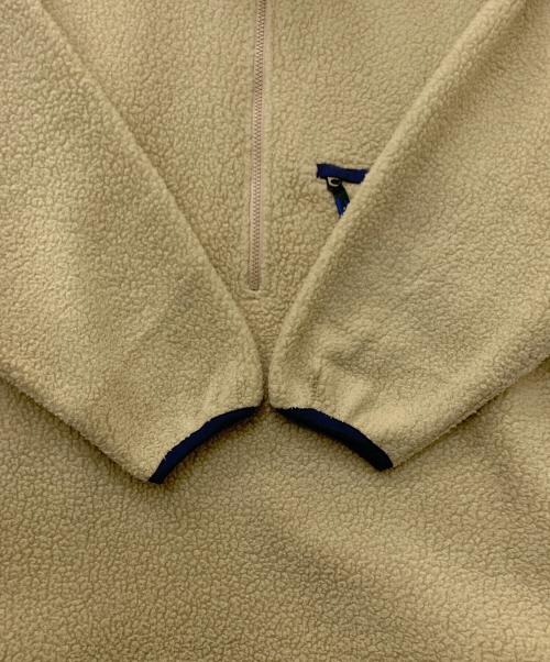 L.L.Bean（エルエルビーン）L.L.Bean (エルエルビーン) ハーフジップボアスウェット ベージュ×ブルー サイズ:表記なし(実寸の確認をお願いします)の古着・服飾アイテム