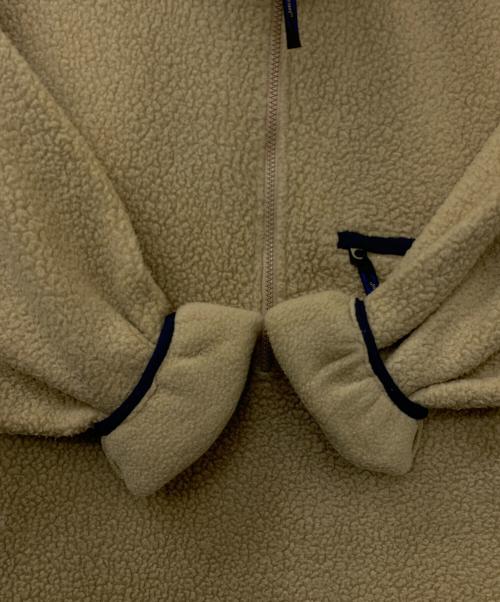 L.L.Bean（エルエルビーン）L.L.Bean (エルエルビーン) ハーフジップボアスウェット ベージュ×ブルー サイズ:表記なし(実寸の確認をお願いします)の古着・服飾アイテム