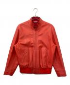 PAPASパパス）の古着「ラムレザージャケット」｜レッド
