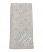 LOUIS VUITTONルイ ヴィトン）の古着「モノグラム ヘリテージ ポルトフォイユ ブラザ」｜ホワイト×ブラウン