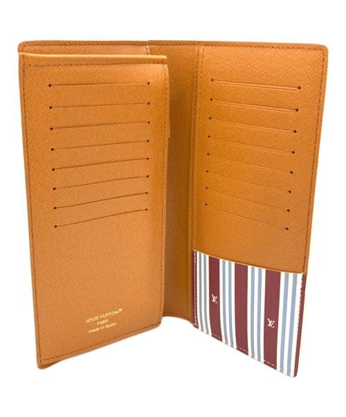 LOUIS VUITTON（ルイ ヴィトン）LOUIS VUITTON (ルイ ヴィトン) モノグラム ヘリテージ ポルトフォイユ ブラザ ホワイト×ブラウンの古着・服飾アイテム