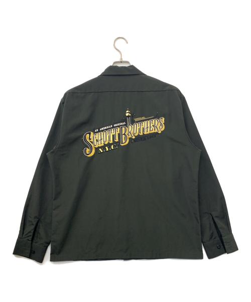 Schott（ショット）Schott (ショット) ワークシャツ グレー サイズ:Mの古着・服飾アイテム