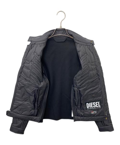 DIESEL（ディーゼル）DIESEL (ディーゼル) スカルスケルトンボーンキルティングジャケット ブラック サイズ:表記なし(実寸の確認をお願いします)の古着・服飾アイテム