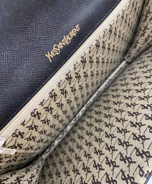Yves Saint Laurent（イヴサンローラン）Yves Saint Laurent (イヴサンローラン) クラッチバッグ ブラックの古着・服飾アイテム