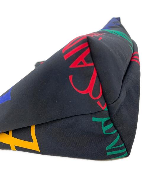 Yves Saint Laurent（イヴサンローラン）Yves Saint Laurent (イヴサンローラン) マルチロゴショルダートートバッグ ブラックの古着・服飾アイテム