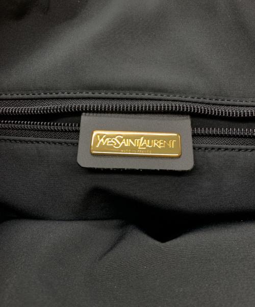 Yves Saint Laurent（イヴサンローラン）Yves Saint Laurent (イヴサンローラン) マルチロゴショルダートートバッグ ブラックの古着・服飾アイテム