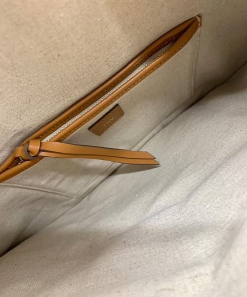 tov（トーヴ）TOV (トーヴ) DITO ROUND ハンドバッグ ホワイト×ブラウンの古着・服飾アイテム