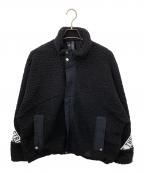 adidasアディダス）の古着「ボアフリースジャケット」｜ブラック