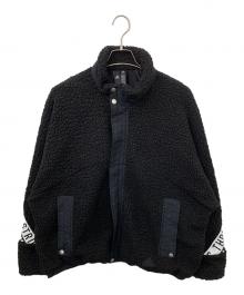 adidas（アディダス）の古着「ボアフリースジャケット」｜ブラック