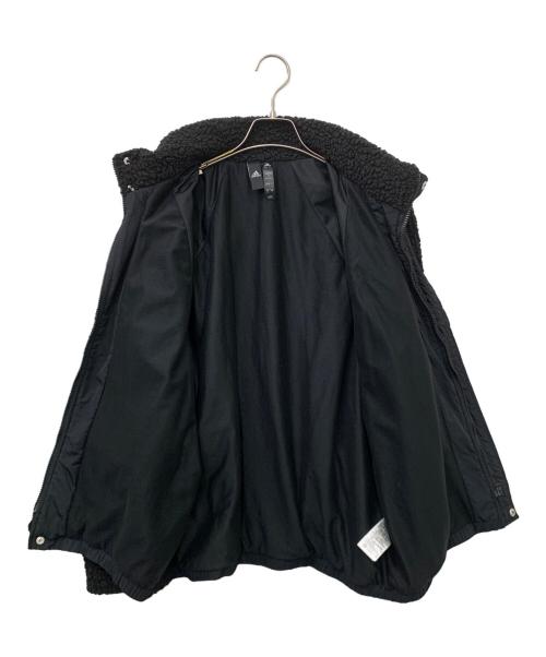 adidas（アディダス）adidas (アディダス) ボアフリースジャケット ブラック サイズ:XLの古着・服飾アイテム