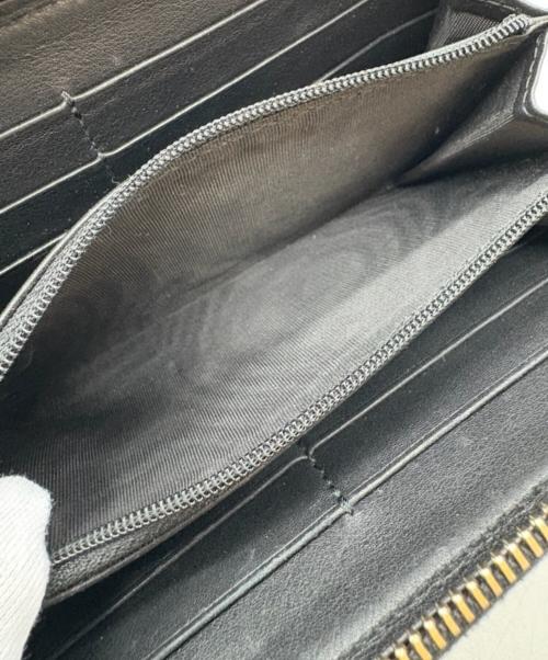 GUCCI（グッチ）GUCCI (グッチ) ラウンドファスナー財布 ブラックの古着・服飾アイテム