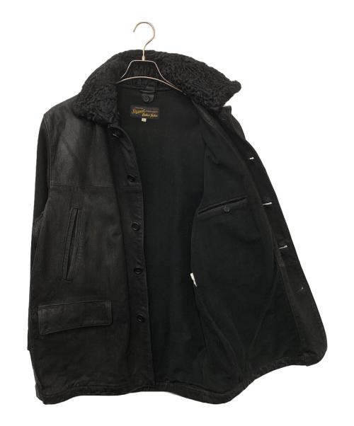 Stewart Leather Jacket.（スチュワートレザージャケット）Stewart Leather Jacket. (スチュワートレザージャケット) レザージャケット ブラック サイズ:Sの古着・服飾アイテム