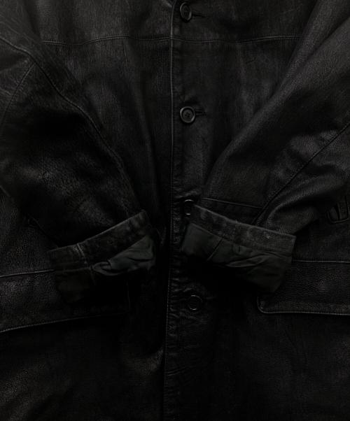 Stewart Leather Jacket.（スチュワートレザージャケット）Stewart Leather Jacket. (スチュワートレザージャケット) レザージャケット ブラック サイズ:Sの古着・服飾アイテム