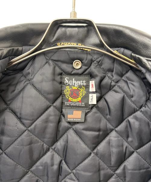 Schott（ショット）Schott (ショット) 613UHT HORSEHIDE ONESTAR TALL ブラック サイズ:38の古着・服飾アイテム
