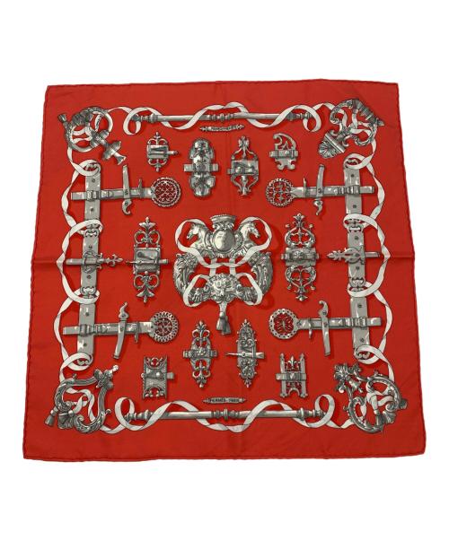 HERMES（エルメス）HERMES (エルメス) カレ45 スカーフ レッドの古着・服飾アイテム