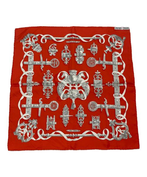 HERMES（エルメス）HERMES (エルメス) カレ45 スカーフ レッドの古着・服飾アイテム