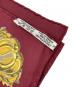 中古・古着 HERMES (エルメス) カレ90 シルクスカーフ ワインレッド×ホワイト：18000円