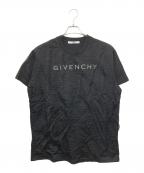 GIVENCHYジバンシィ）の古着「Embrroidered Logo Mesh Overlay Oversized T-Shirt」｜ブラック