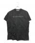 GIVENCHY (ジバンシィ) Embrroidered Logo Mesh Overlay Oversized T-Shirt ブラック サイズ:L：22000円