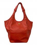 TORY BURCHトリーバーチ）の古着「レザートートバッグ」｜レッド