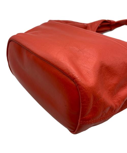 TORY BURCH（トリーバーチ）TORY BURCH (トリーバーチ) レザートートバッグ レッドの古着・服飾アイテム