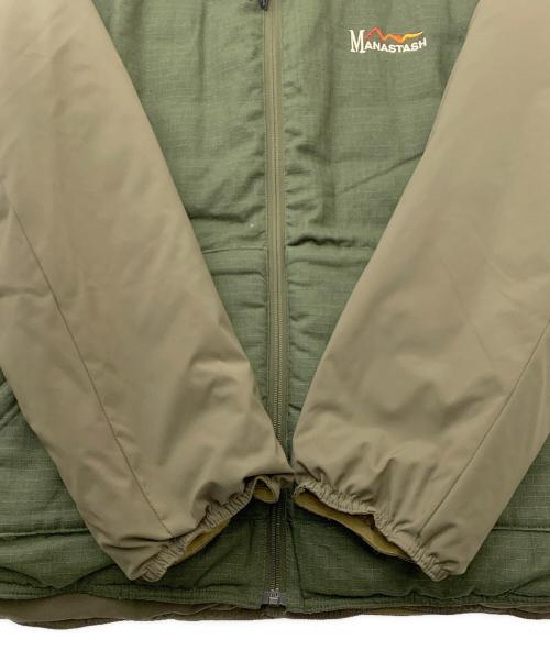 Manastash（マナスタッシュ）Manastash (マナスタッシュ) TAION (タイオン) 12WAYダウンジャケット グリーン サイズ:Lの古着・服飾アイテム