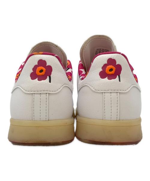 adidas（アディダス）adidas (アディダス) marimekko (マリメッコ) スニーカー ホワイト×ピンク サイズ:23.5の古着・服飾アイテム