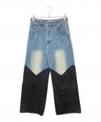 melt the ladyメルトザレディ）の古着「デニムパンツ」｜ブルー