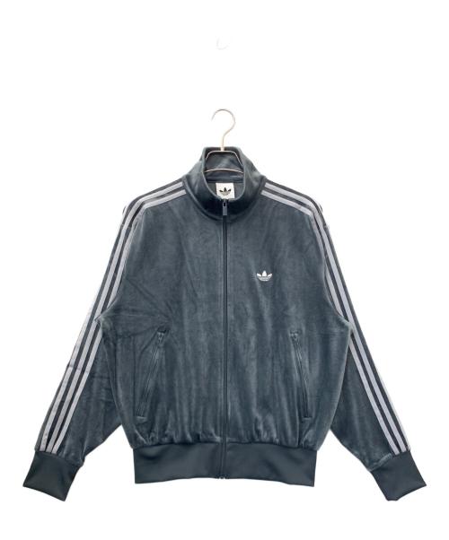 adidas Originals（アディダスオリジナル）adidas originals (アディダスオリジナル) FIREBIRD VELOUR TRACK TOP グレー サイズ:Lの古着・服飾アイテム