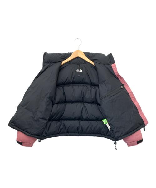 THE NORTH FACE（ザ ノース フェイス）THE NORTH FACE (ザ ノース フェイス) ショート ヌプシジャケット ピンク×ブラック サイズ:Sの古着・服飾アイテム