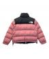 THE NORTH FACE (ザ ノース フェイス) ショート ヌプシジャケット ピンク×ブラック サイズ:S：16000円
