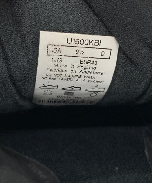 NEW BALANCE（ニューバランス）NEW BALANCE (ニューバランス) U1500 BLACK ブラック サイズ:US9.5 Dの古着・服飾アイテム