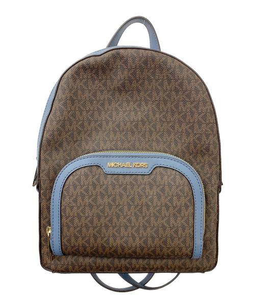 MICHAEL KORS（マイケル・コース）MICHAEL KORS (マイケル・コース) リュック ブラウン×ブルーの古着・服飾アイテム