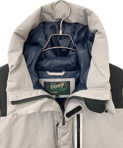 Schott（ショット）Schott (ショット) ツートンダウンパーカー グレー×ブラック サイズ:Sの古着・服飾アイテム