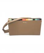 PAUL SMITHポールスミス）の古着「レザーショルダーバッグ」｜ブラウン