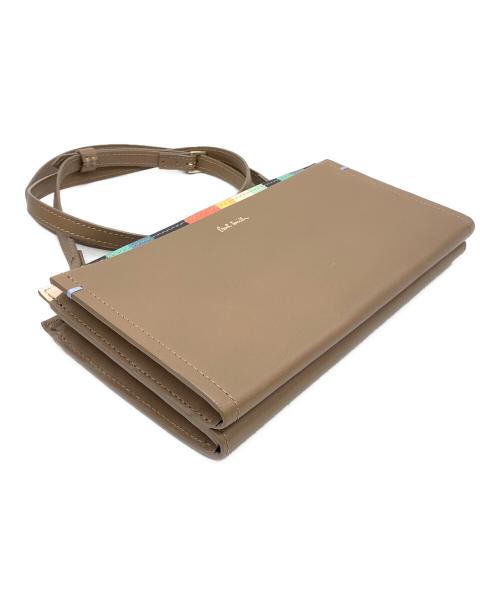 PAUL SMITH（ポールスミス）Paul Smith (ポールスミス) レザーショルダーバッグ ブラウンの古着・服飾アイテム