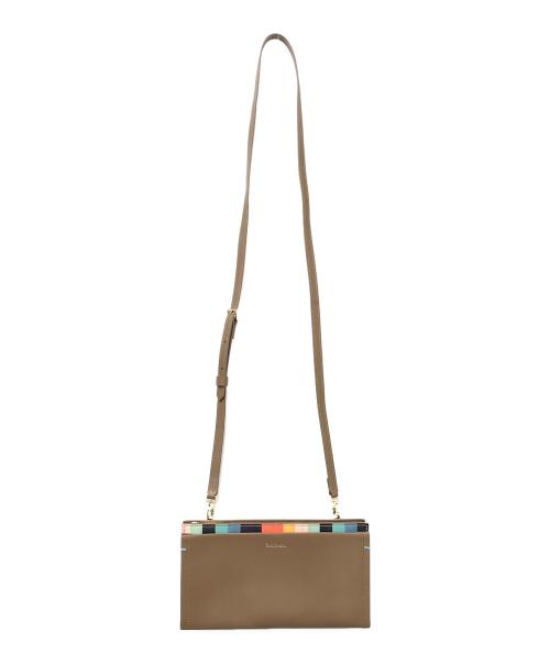 PAUL SMITH（ポールスミス）Paul Smith (ポールスミス) レザーショルダーバッグ ブラウンの古着・服飾アイテム