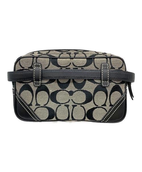 COACH（コーチ）COACH (コーチ) ウエストポーチ ベージュ×ブラックの古着・服飾アイテム