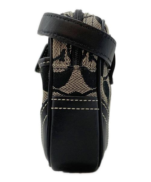 COACH（コーチ）COACH (コーチ) ウエストポーチ ベージュ×ブラックの古着・服飾アイテム