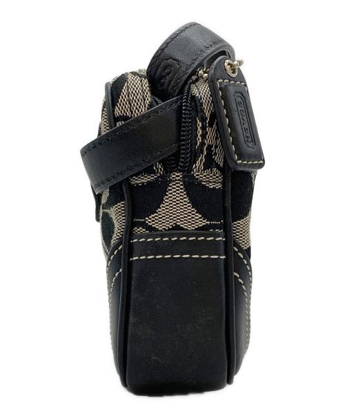 COACH（コーチ）COACH (コーチ) ウエストポーチ ベージュ×ブラックの古着・服飾アイテム