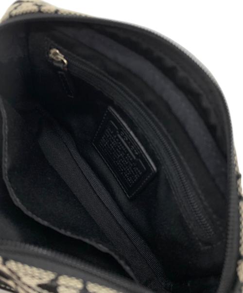 COACH（コーチ）COACH (コーチ) ウエストポーチ ベージュ×ブラックの古着・服飾アイテム