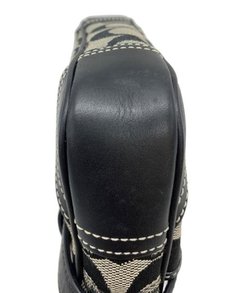 COACH（コーチ）COACH (コーチ) ウエストポーチ ベージュ×ブラックの古着・服飾アイテム