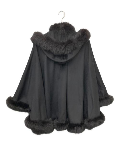 SAGA FURS（サガファーズ）SAGA FURS (サガファーズ) フォックスファーケープ ブラック サイズ:M~Lの古着・服飾アイテム