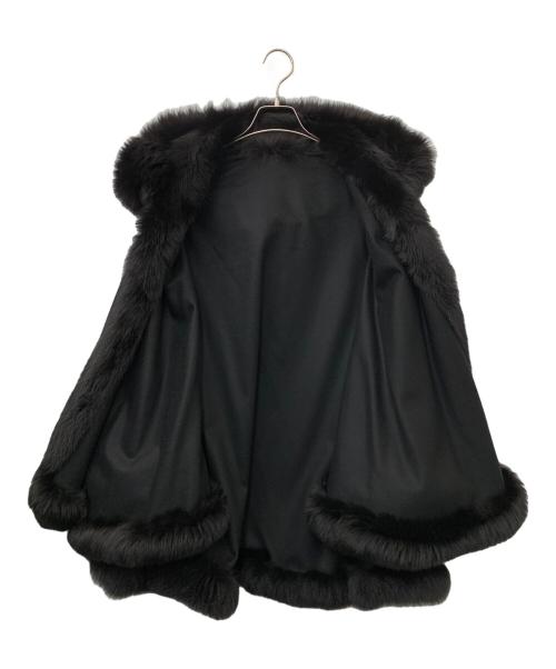 SAGA FURS（サガファーズ）SAGA FURS (サガファーズ) フォックスファーケープ ブラック サイズ:M~Lの古着・服飾アイテム