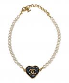 CHANELシャネル）の古着「ココマーク チョーカー」｜ホワイト×ゴールド