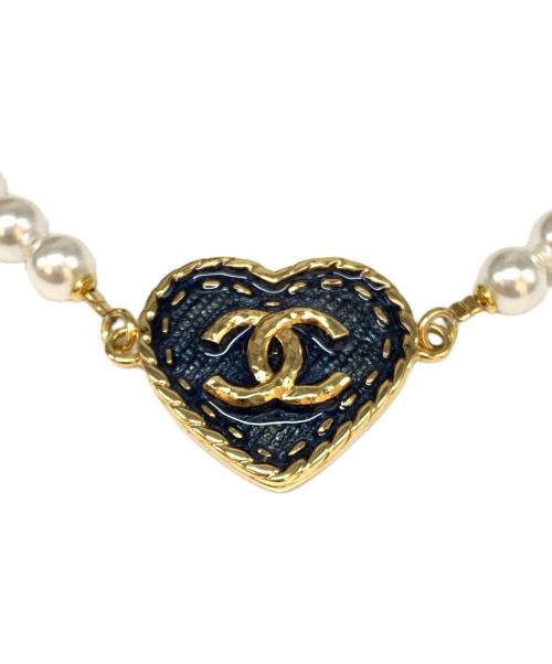 CHANEL（シャネル）CHANEL (シャネル) ココマーク チョーカー ホワイト×ゴールドの古着・服飾アイテム